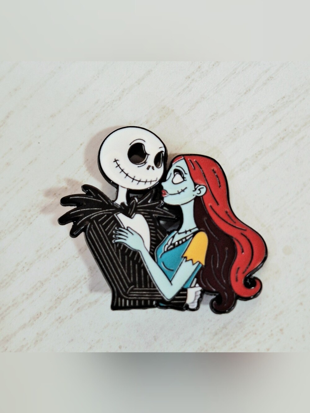 Nightmare Before Christmas Jack & Sally Enamel Pin